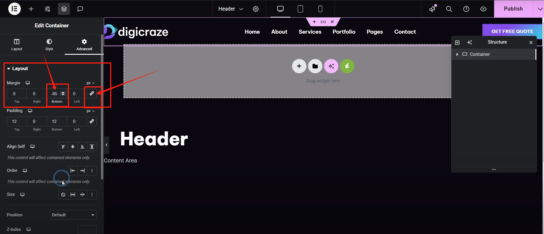 图片[6]-Elementor 教程：提升网页高级感！Elementor透明页眉实用设置技巧详解