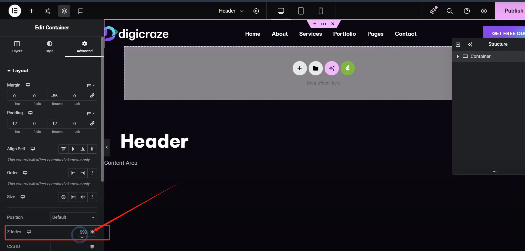 图片[7]-Elementor 教程：提升网页高级感！Elementor透明页眉实用设置技巧详解