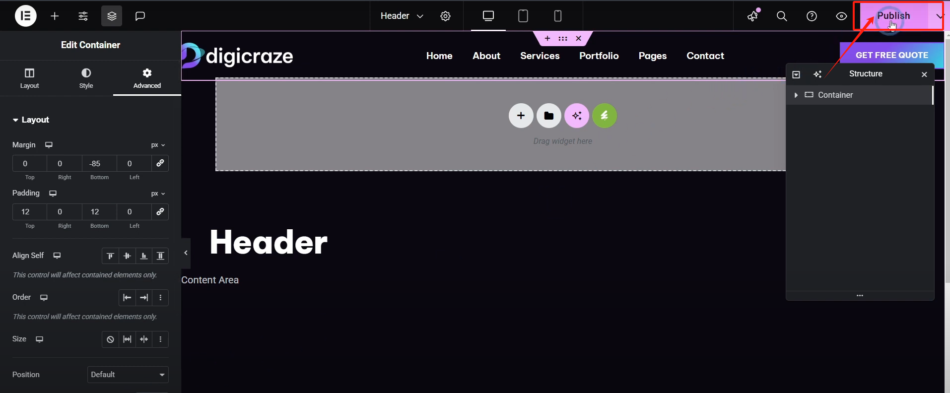 图片[8]-Elementor 教程：提升网页高级感！Elementor透明页眉实用设置技巧详解