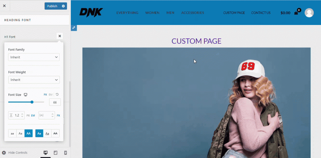 Imagen [5] - Explicación de los ajustes globales de tipografía y color del tema Astra: características clave para crear un estilo web unificado