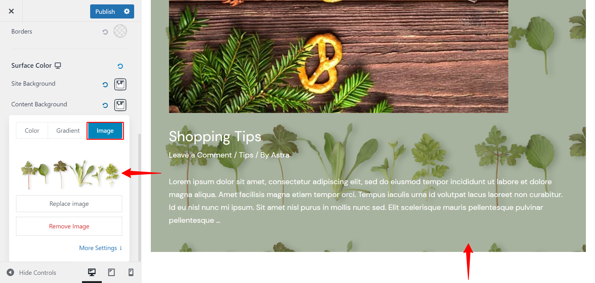 Imagen [8] - Explicación de los ajustes globales de tipografía y color del tema Astra: características clave para crear un estilo web unificado