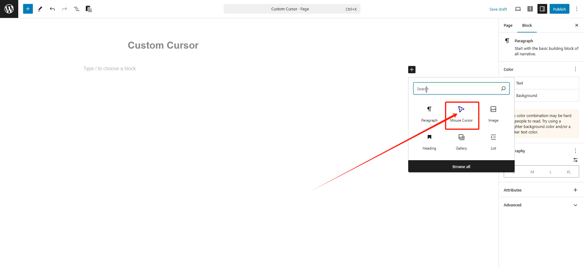 图片[4]-WordPress教程：用Nexter Blocks为你的网站添加个性化鼠标指针