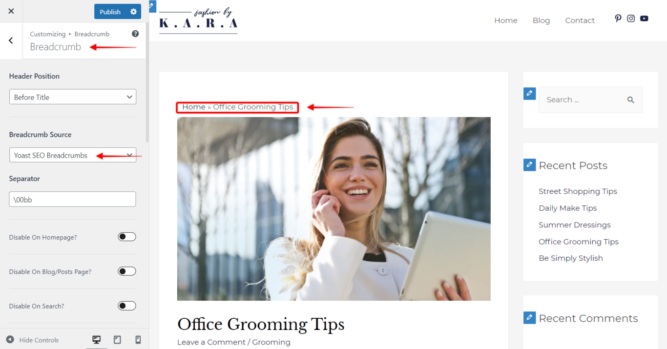 Image [4] - How to Enable and Manage Breadcrumb Navigation in Astra Theme