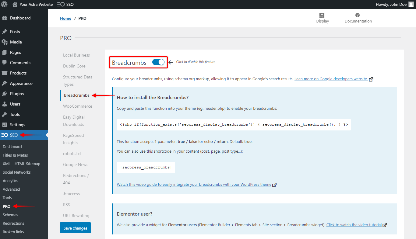 Image [7] - How to Enable and Manage Breadcrumb Navigation in Astra Theme