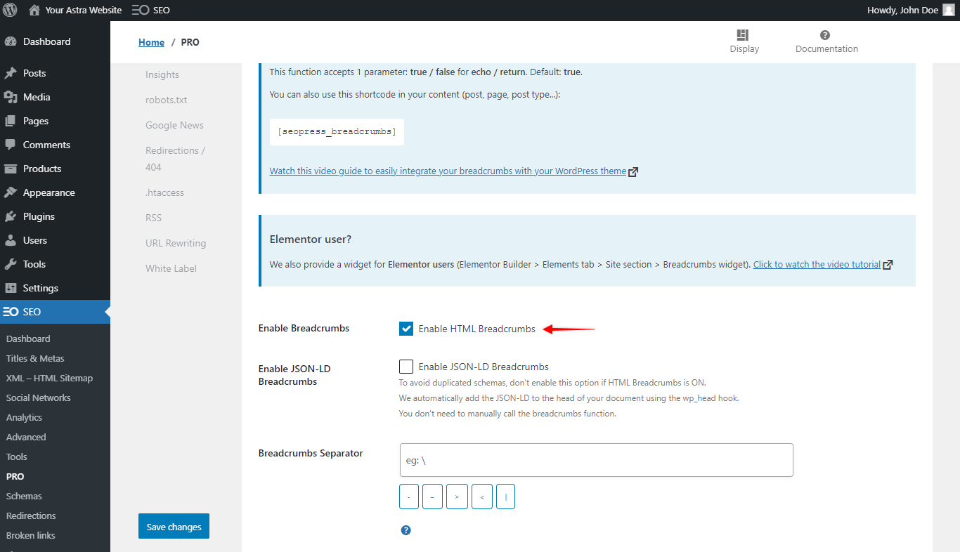 Image [8] - How to Enable and Manage Breadcrumb Navigation in Astra Theme