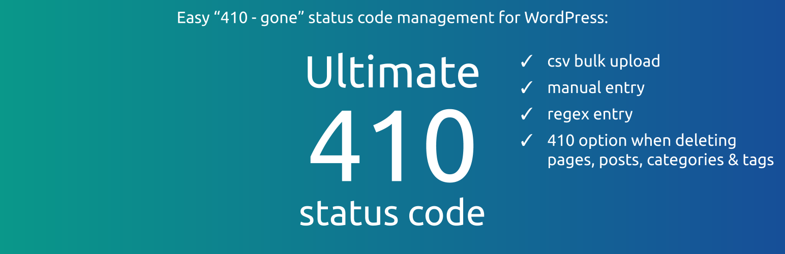 如何使用 WordPress 410 插件管理已删除页面并提升 SEO-光子波动网 | 专业WordPress修复服务，全球范围，快速响应