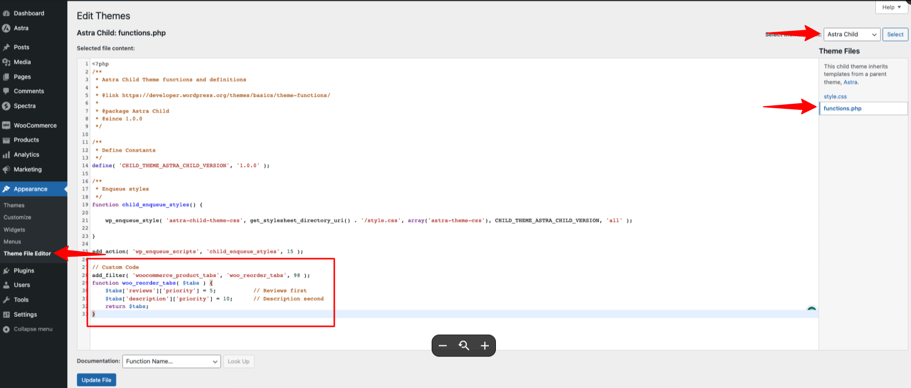 图片[2]-Astra主题WooCommerce技巧：设置默认评论标签与空购物车展示精选商品