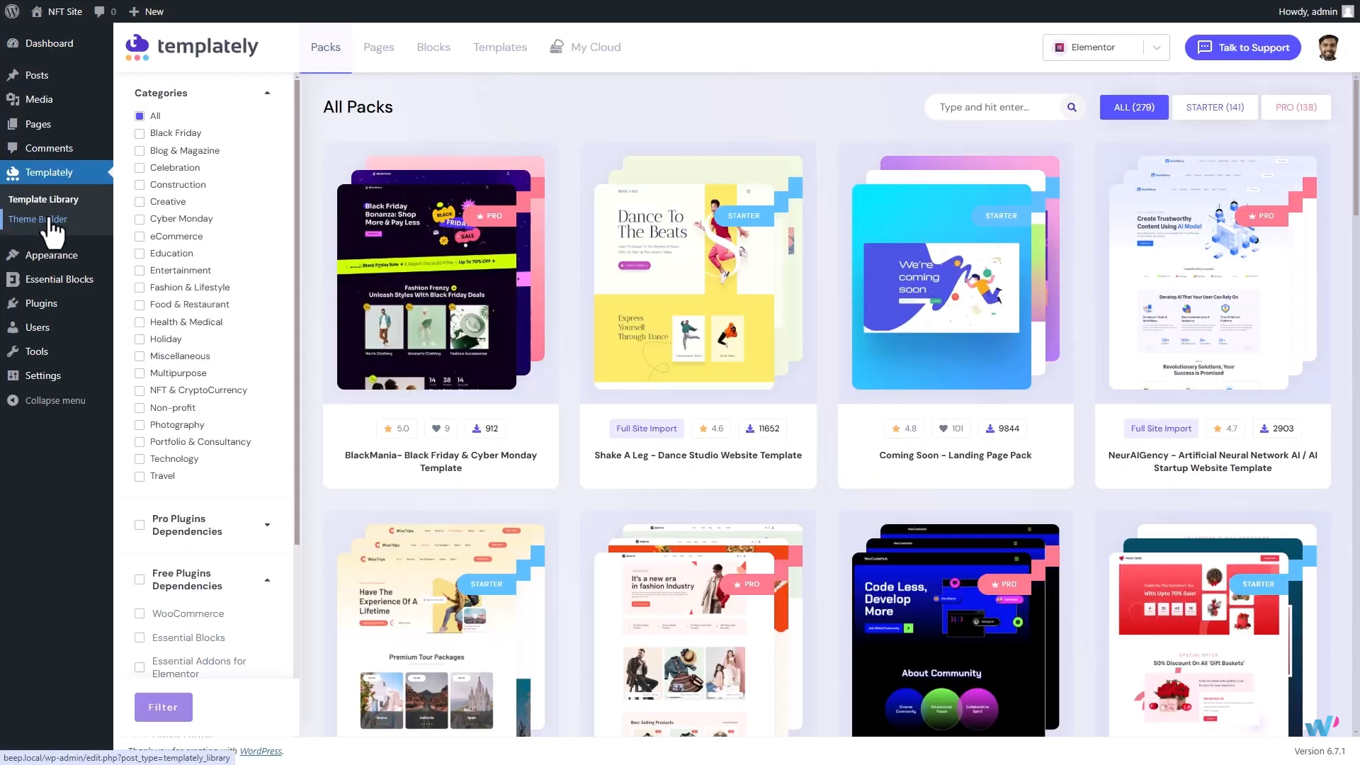 图片[2]-如何在WordPress 网站上使用 Templately模板快速搭建 NFT 网站