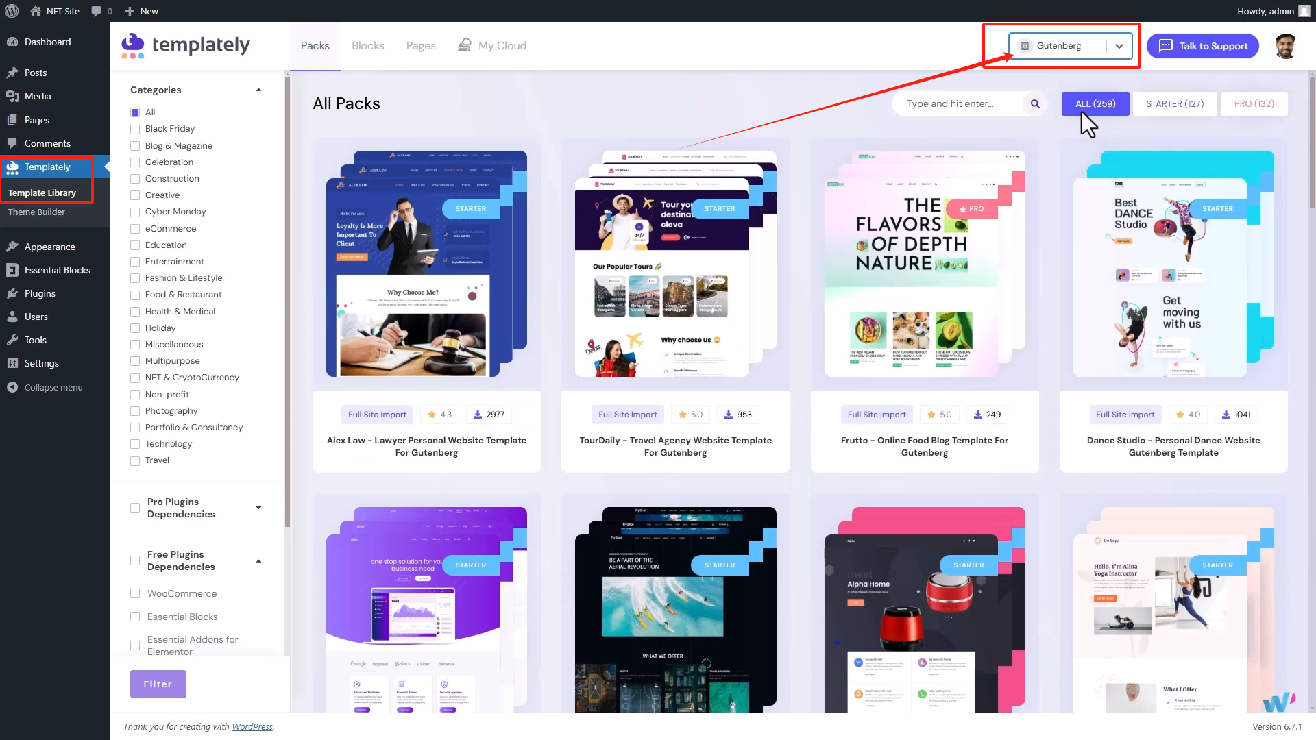 图片[3]-如何在WordPress 网站上使用 Templately模板快速搭建 NFT 网站