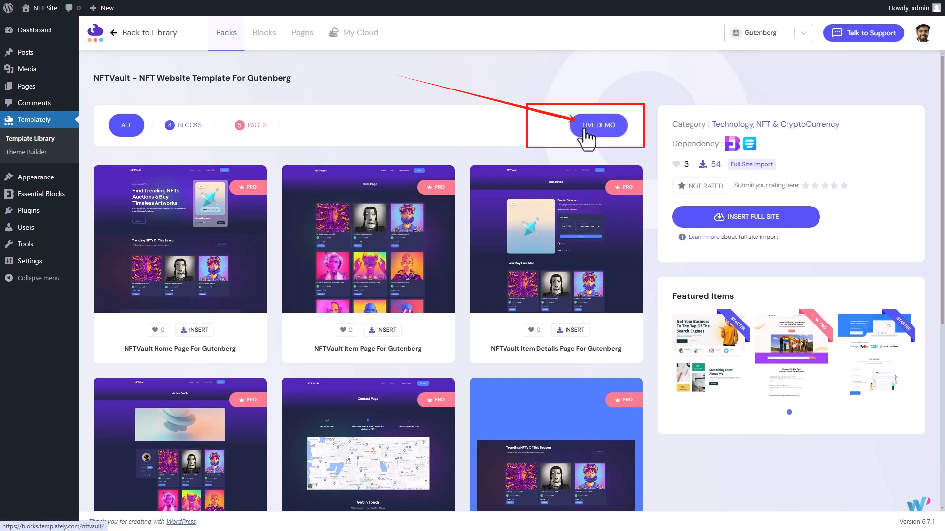 图片[5]-如何在WordPress 网站上使用 Templately模板快速搭建 NFT 网站