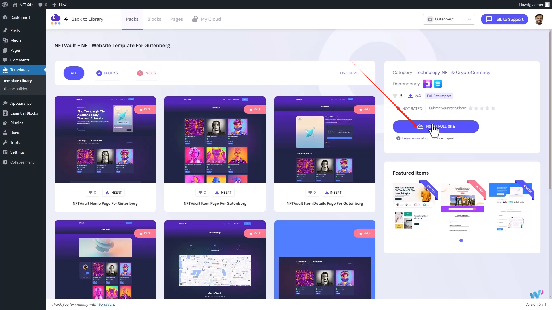 图片[6]-如何在WordPress 网站上使用 Templately模板快速搭建 NFT 网站