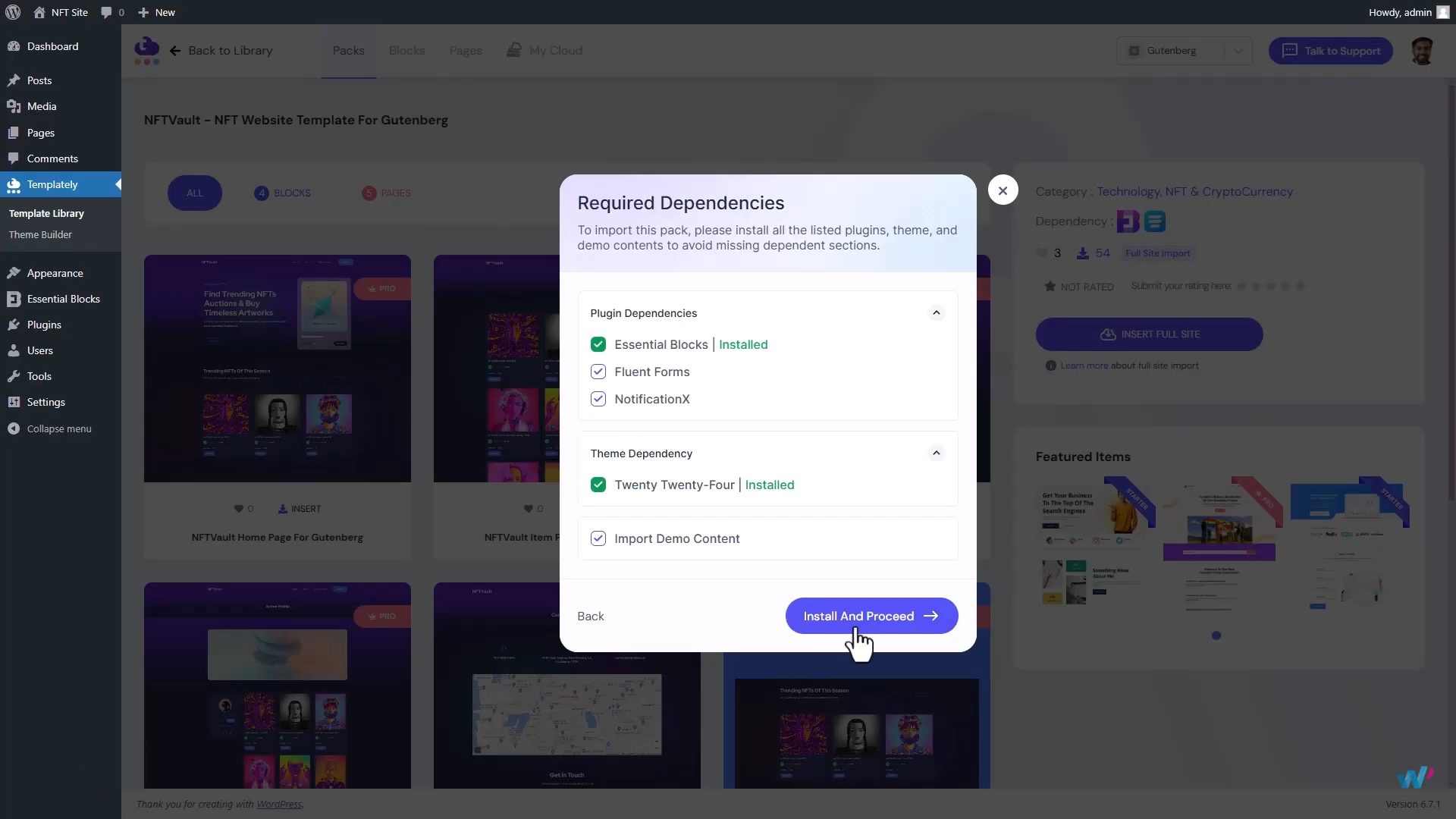 图片[8]-如何在WordPress 网站上使用 Templately模板快速搭建 NFT 网站