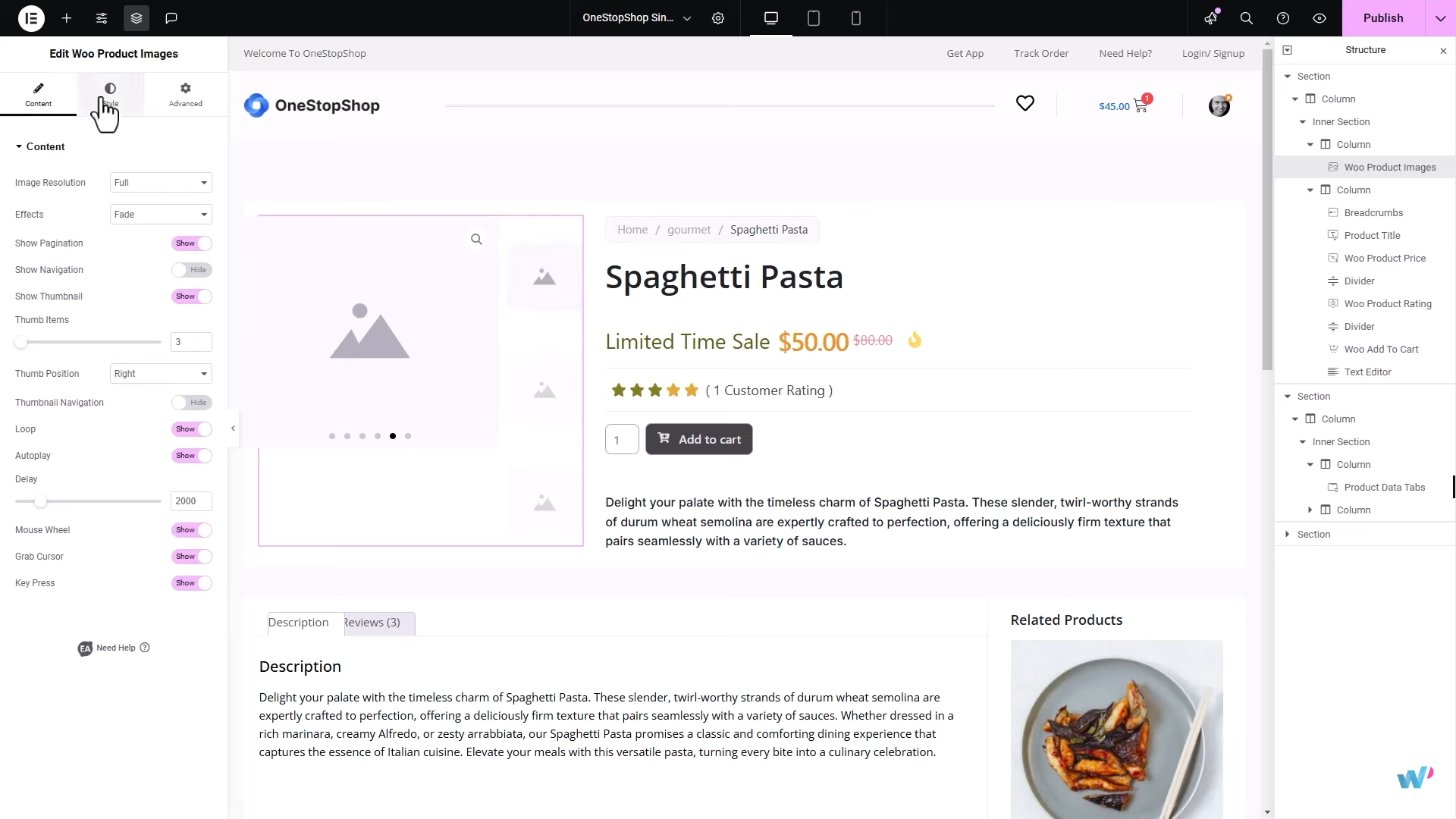 图片[9]-如何使用 Essential Addons 自定义 WooCommerce 商品图片外观（Elementor 免费方案）