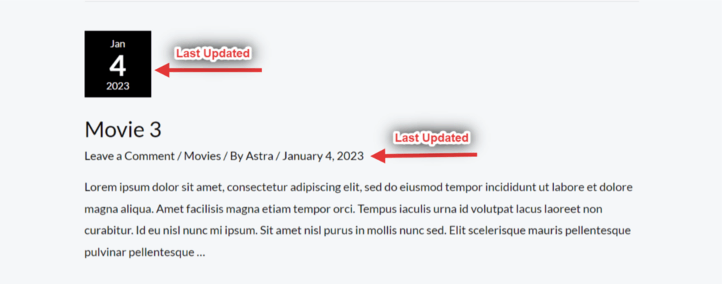 Image [5] - How to show "Last Updated" date instead of "Released" date in Astra Theme