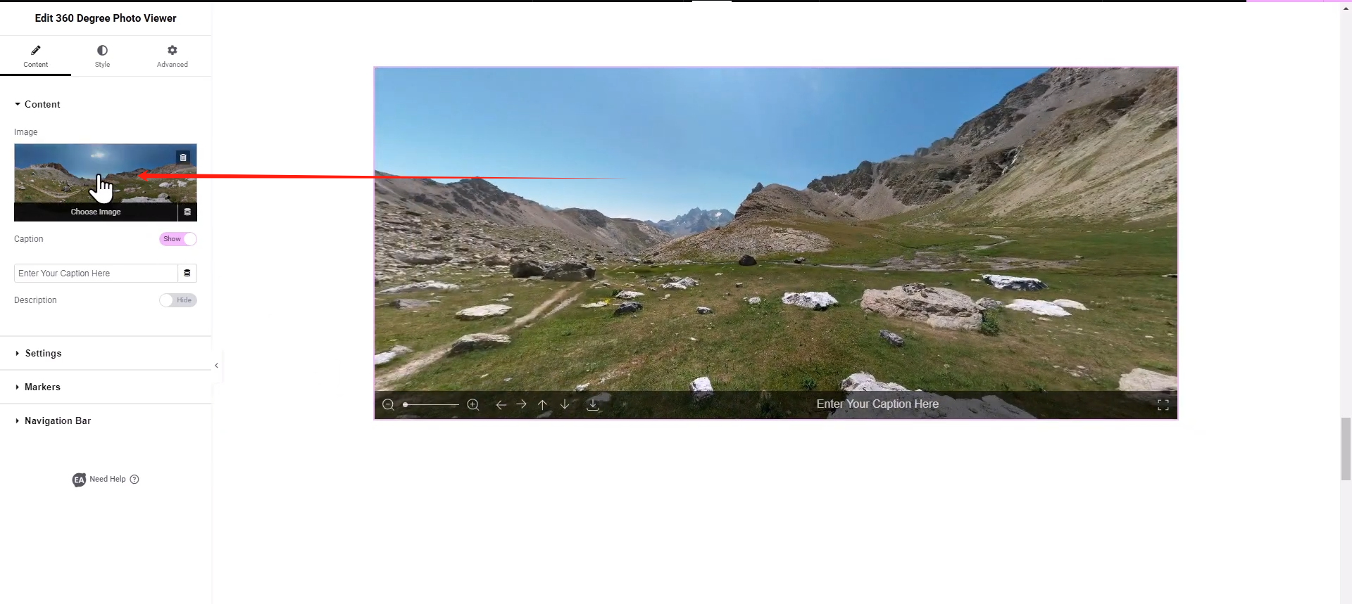 图片[7]-如何在 Elementor 网站中展示 360° 全景图片，打造图片高互动的网站