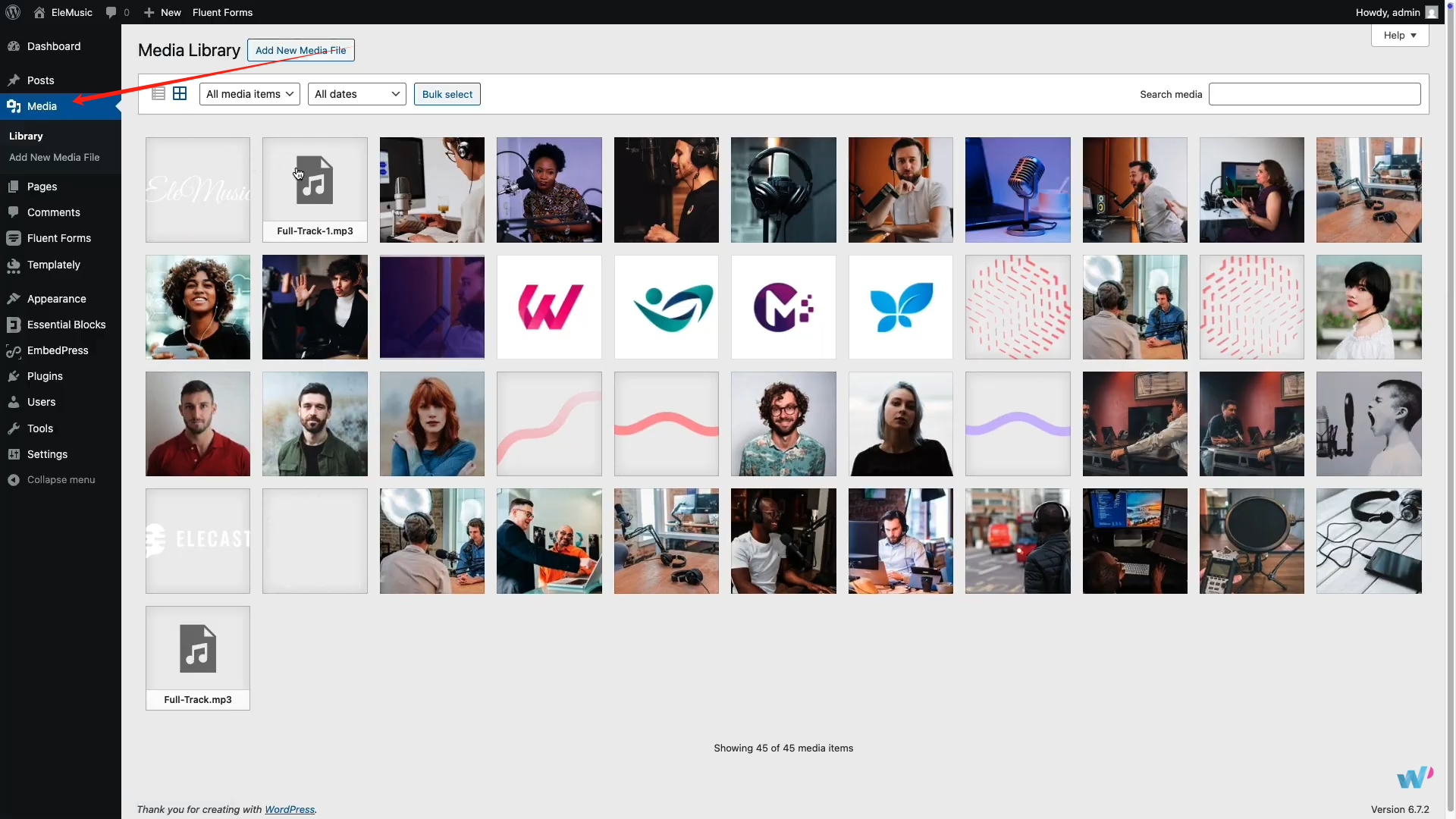 图片[6]-如何在Gutenberg和Elementor中使用EmbedPress插件嵌入音频文件