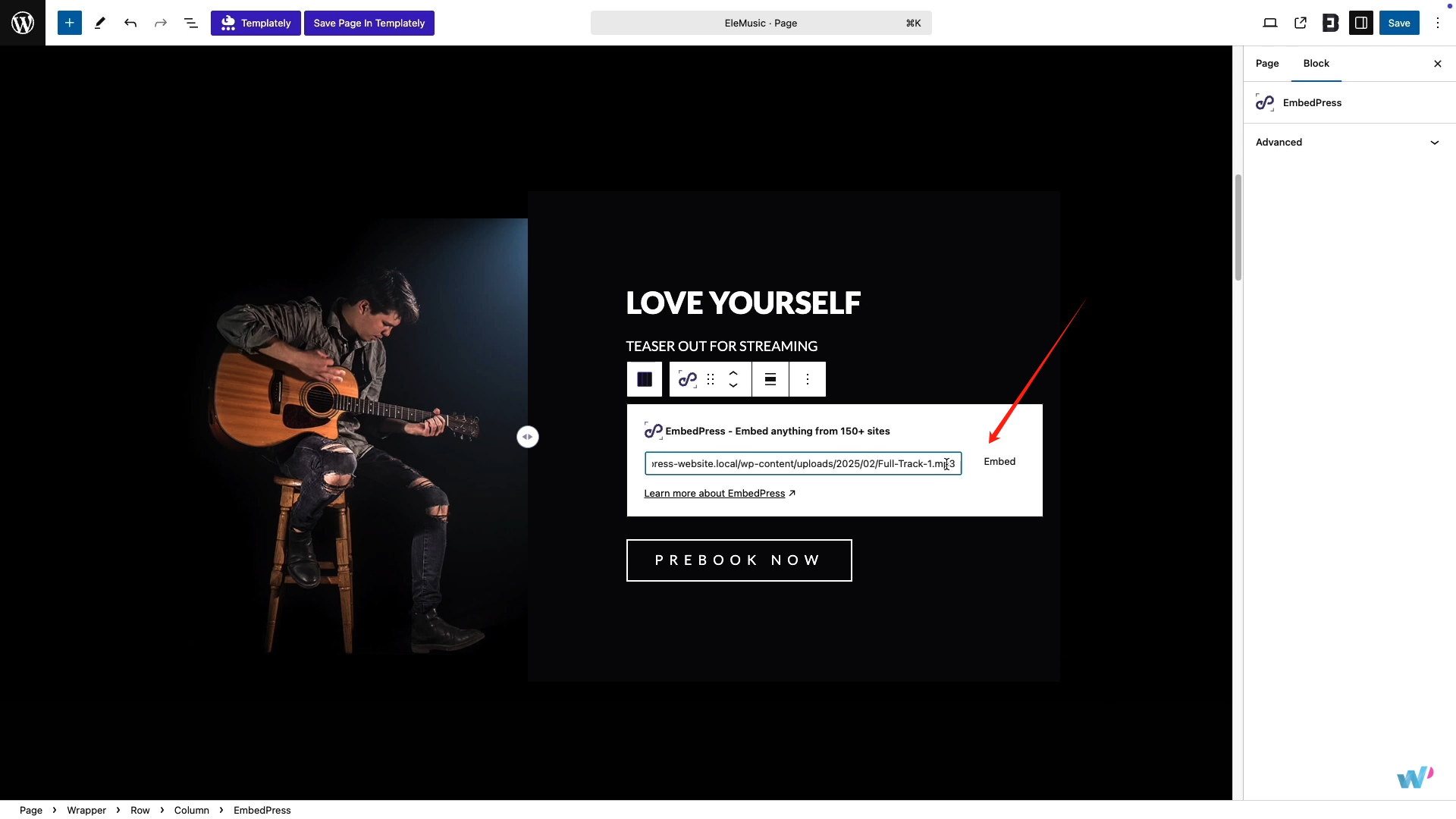 图片[8]-如何在Gutenberg和Elementor中使用EmbedPress插件嵌入音频文件