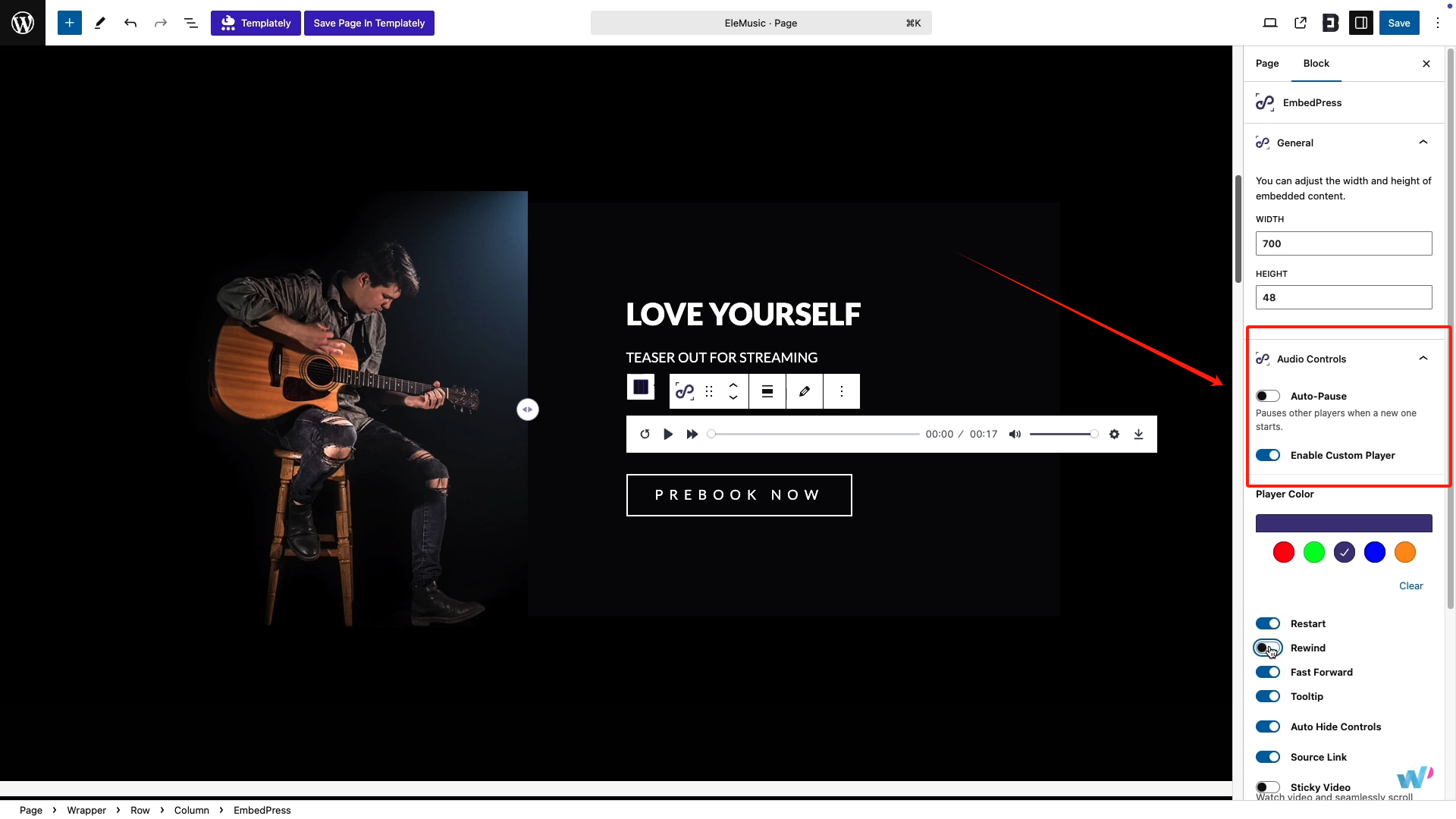 图片[9]-如何在Gutenberg和Elementor中使用EmbedPress插件嵌入音频文件
