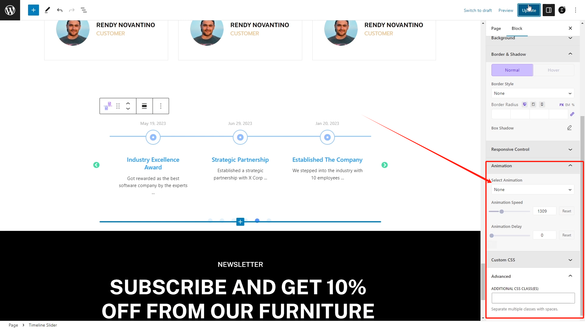 图片[14]-如何使用 Essential Blocks 的时间线滑块提升网站故事的讲述