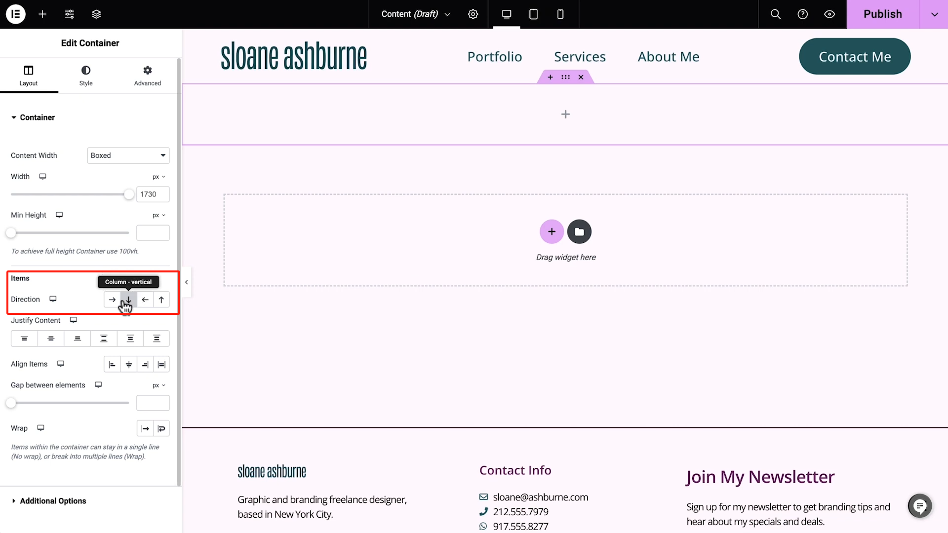 图片[6]-Elementor 容器使用入门：结构、方向与布局控制全解析