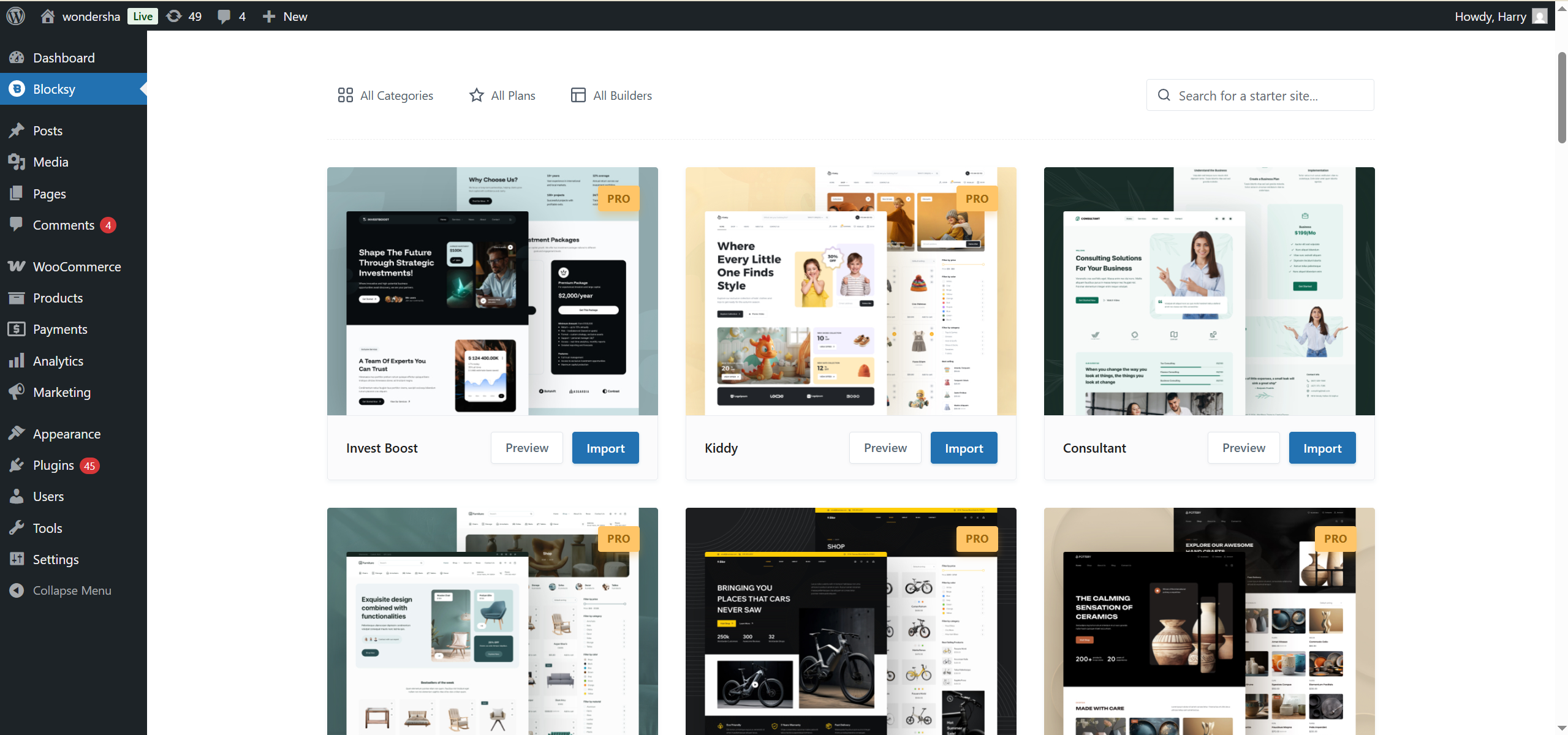 图片[3]-Blocksy Starter Sites 与控制面板详解：快速构建高质量 WordPress 网站