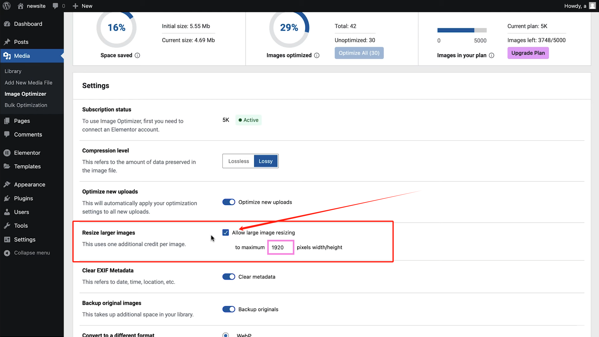 Image [8] - Perfectly Optimized Website Images: Improving Website Performance with the Image Optimizer Plugin from Elementor