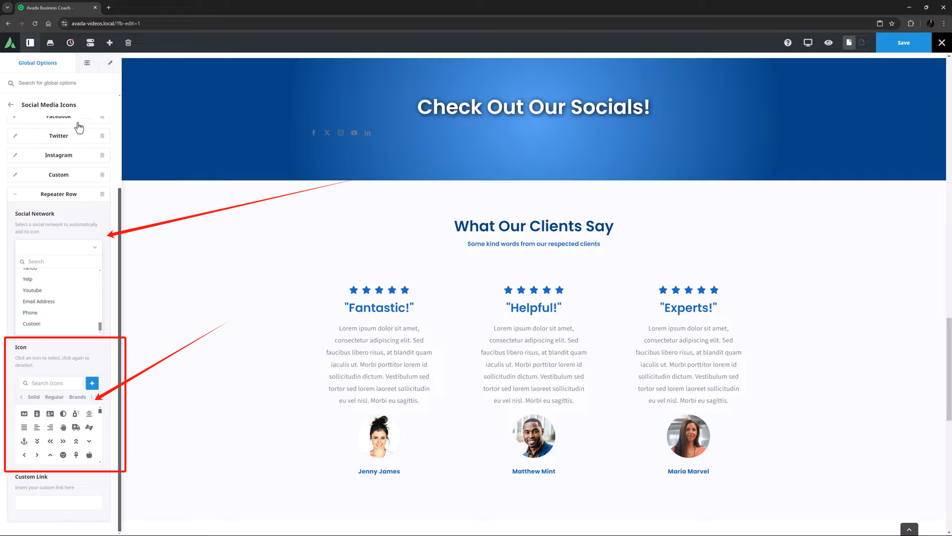 Image [6] - Optimisation Avada 7.12 : comment augmenter l'interaction du site web avec des éléments de liens sociaux