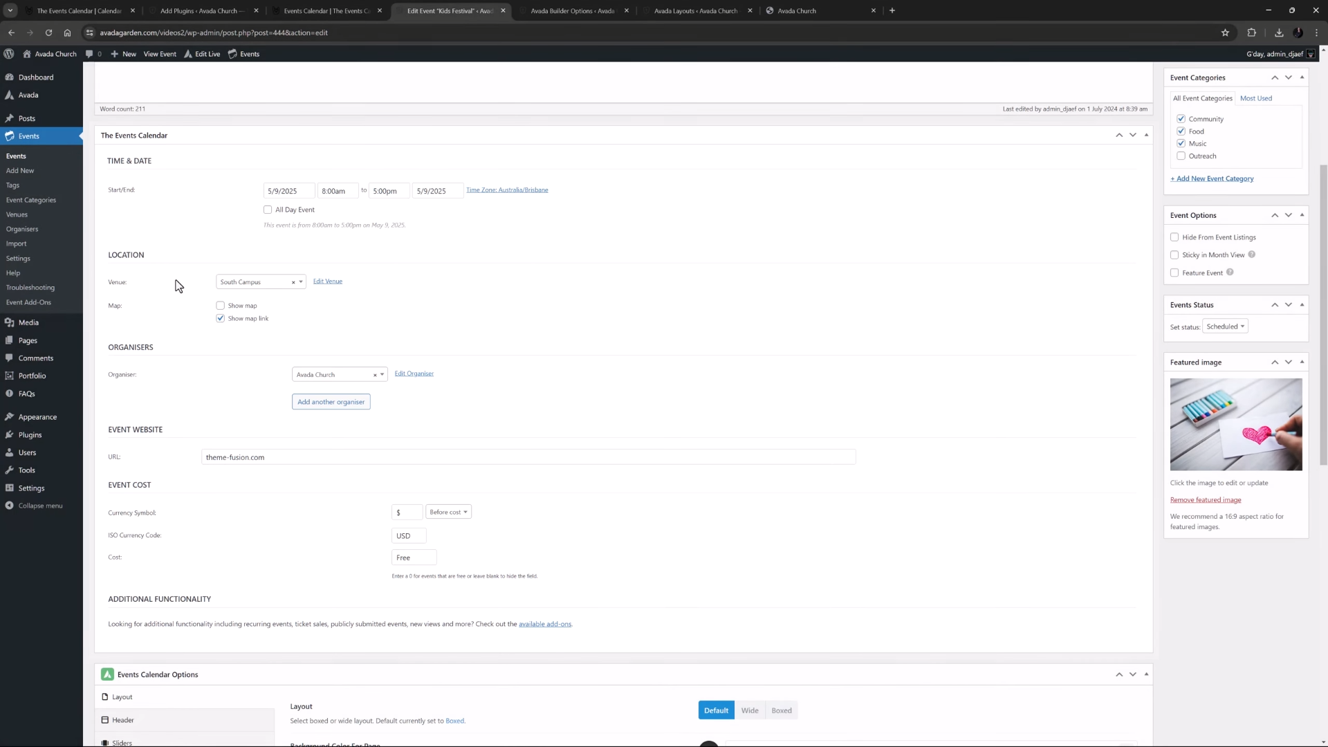 Image [9]-Avada integrates seamlessly with the Events Calendar plugin to easily create event calendars