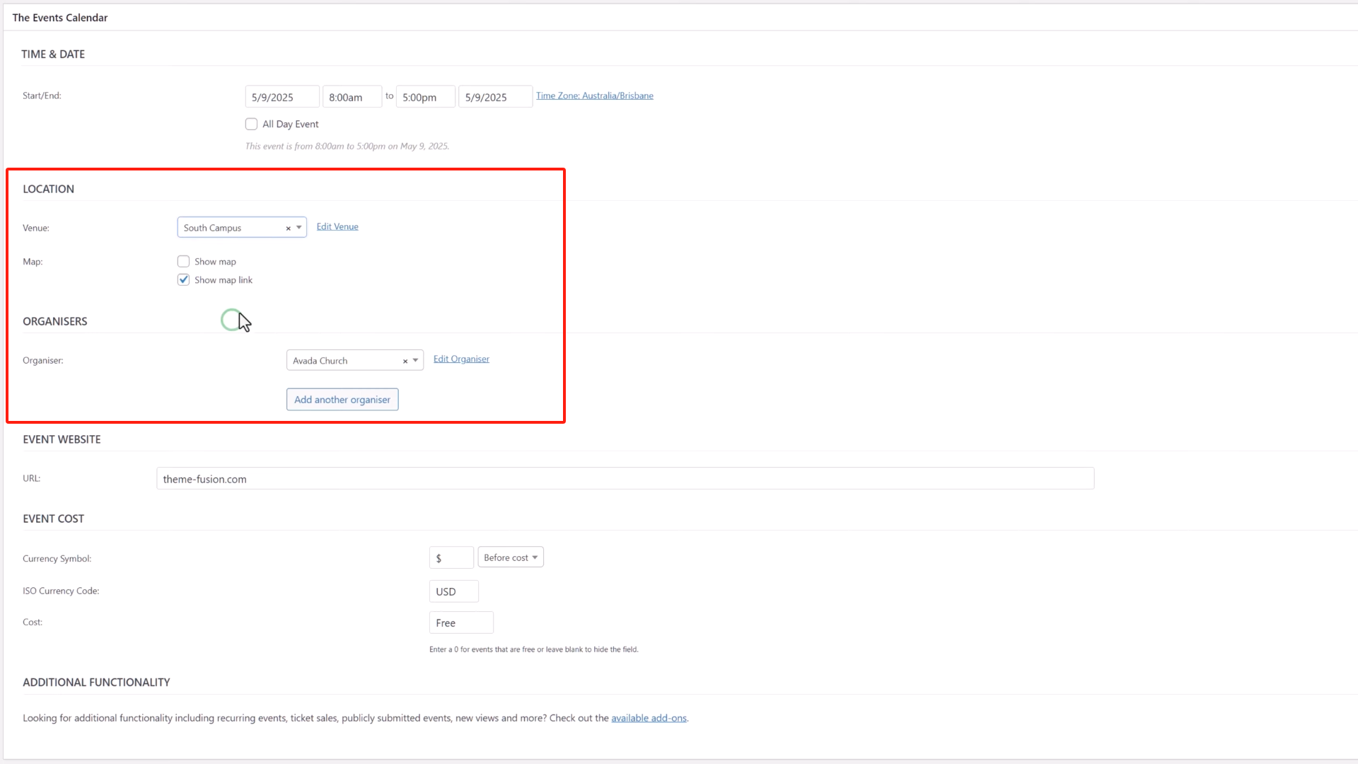 Image [12]-Avada integrates perfectly with the Events Calendar plugin to easily create event calendars