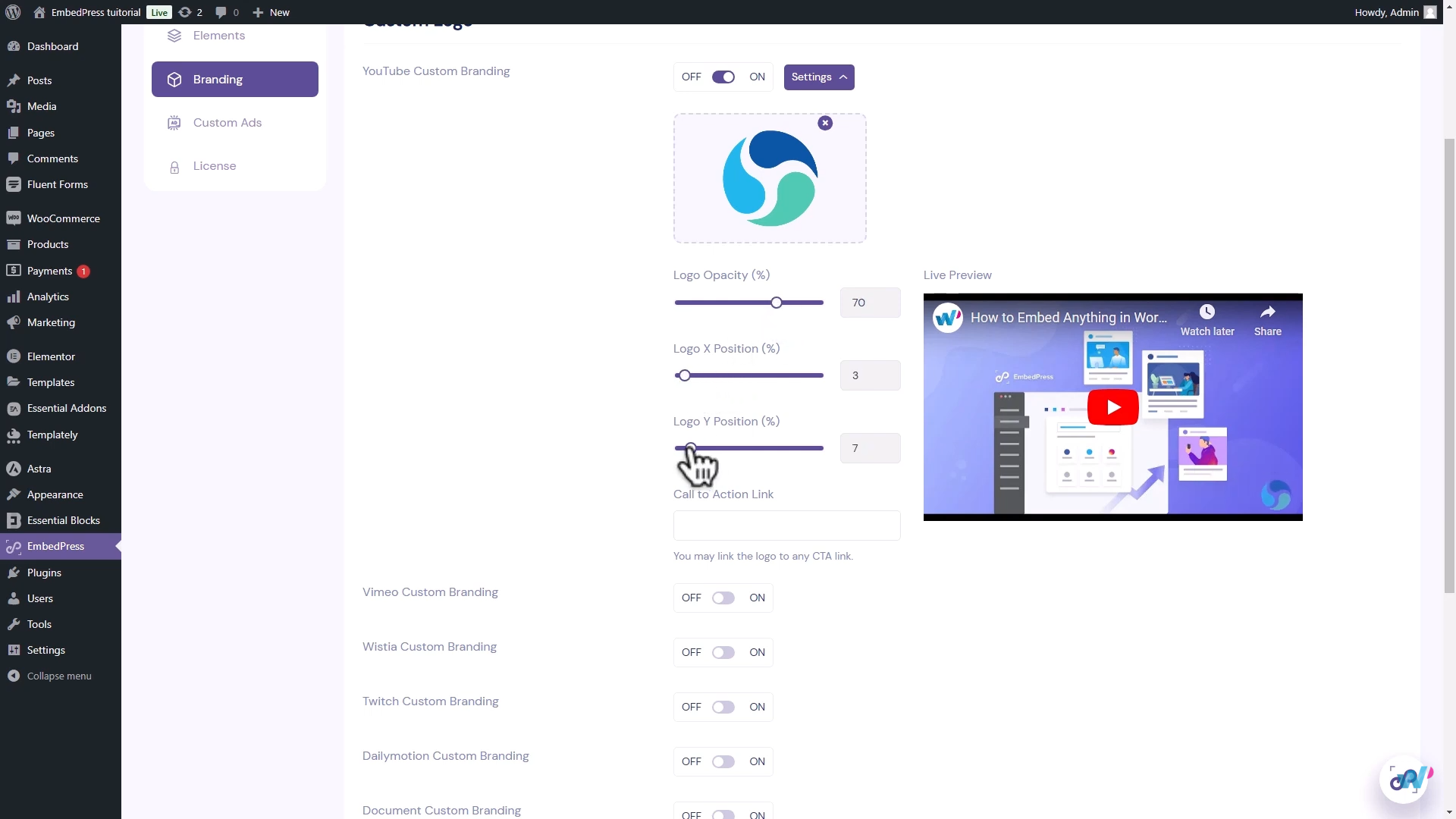 图片[19]-如何在 WordPress 网站上嵌入 YouTube 视频：EmbedPress 插件指南