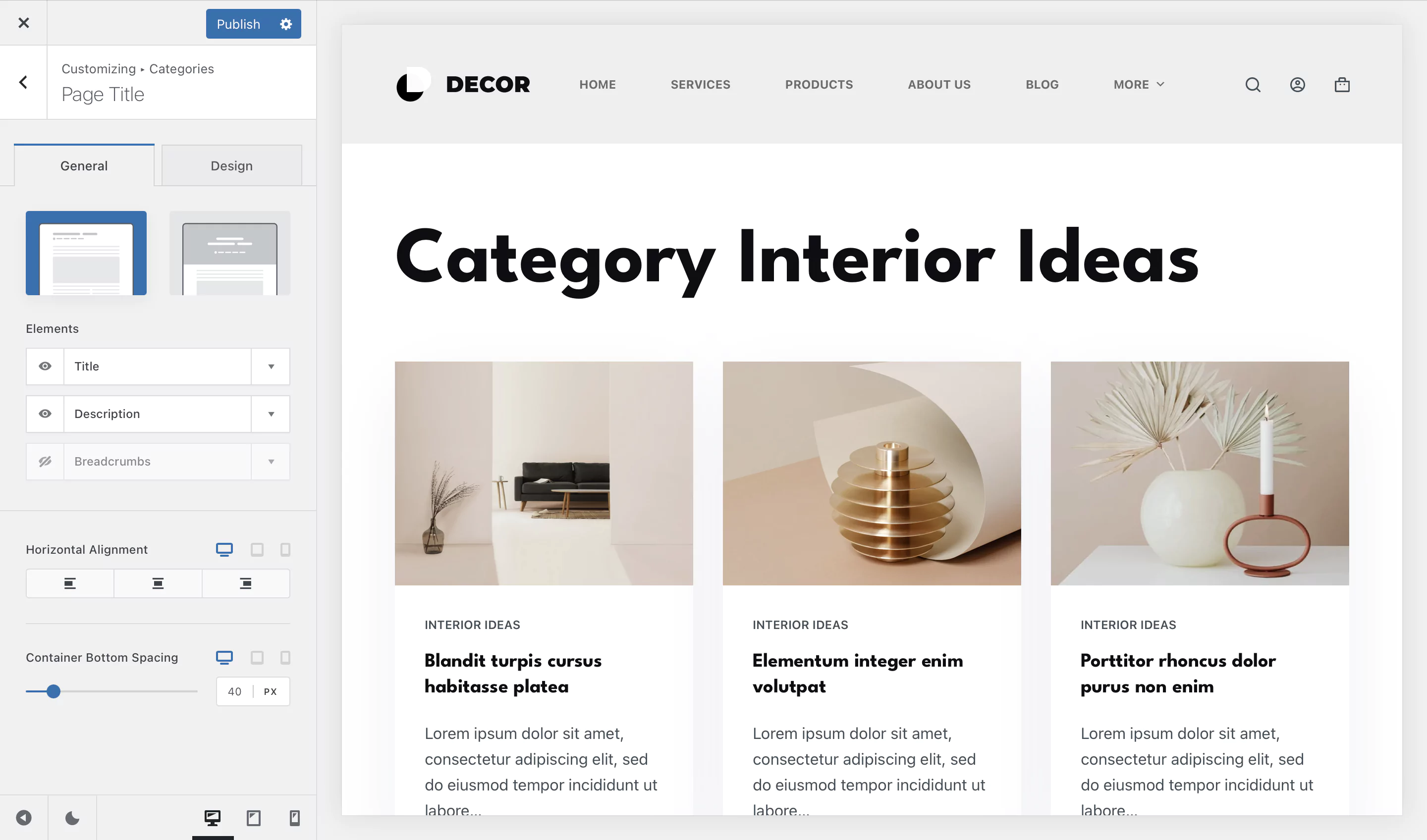 Imagen [3] - Optimización del diseño de la página de archivo de categorías de WordPress con el tema Blocksy