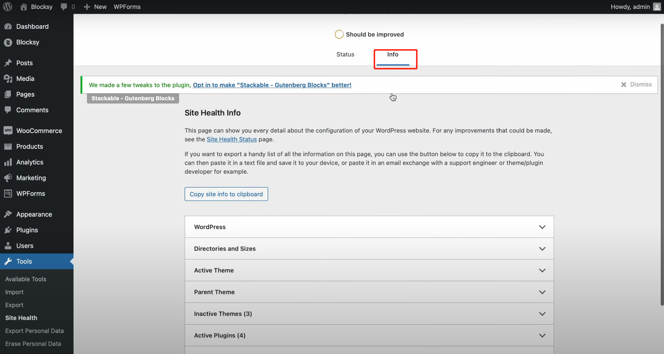 Image [8] - Résolution du blocage de Blocksy Starter Site Importer lors de l'importation