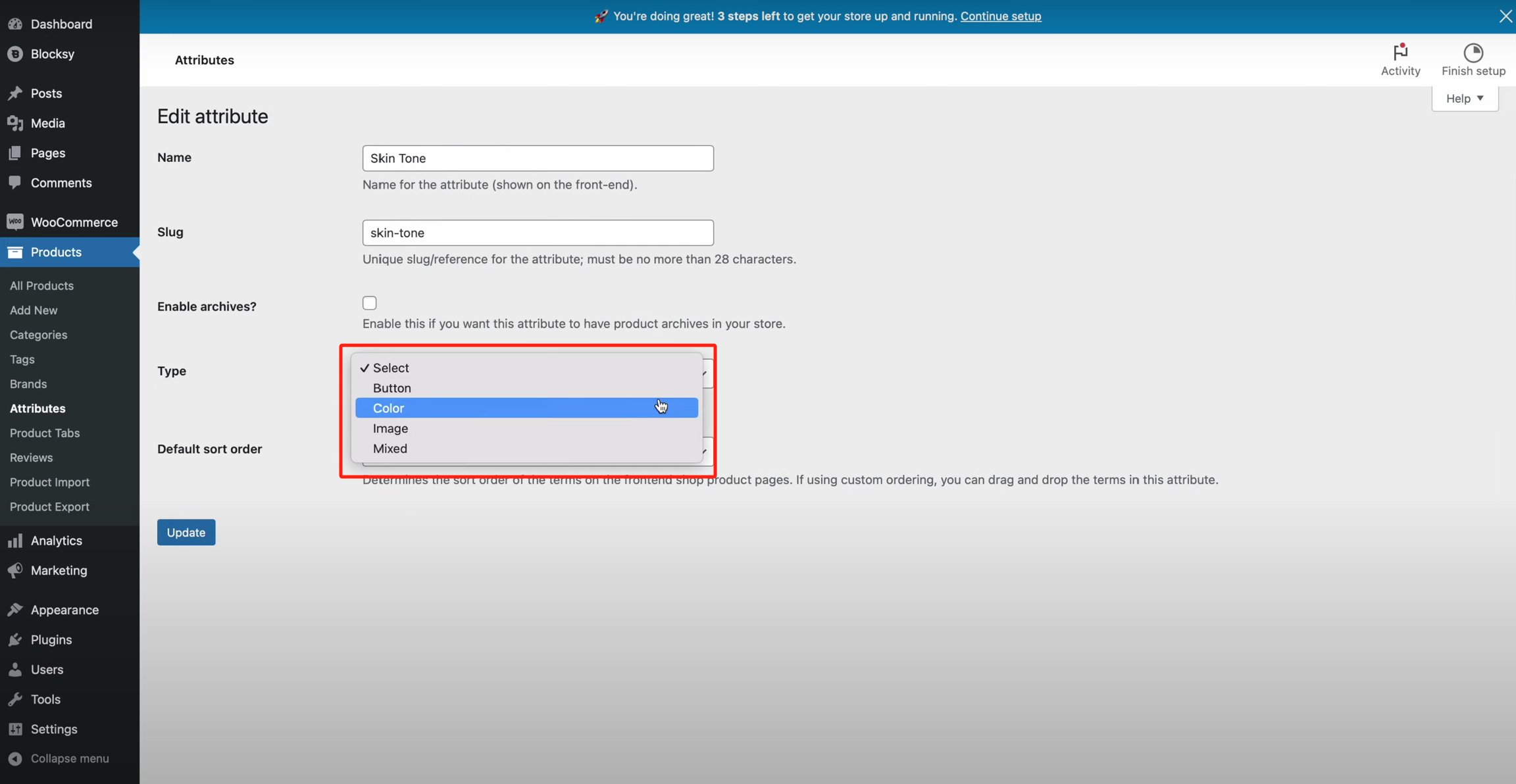 Imagen [5] - Cómo optimizar la visualización de la tienda WooCommerce usando la función de muestras de variantes de blocksy 2