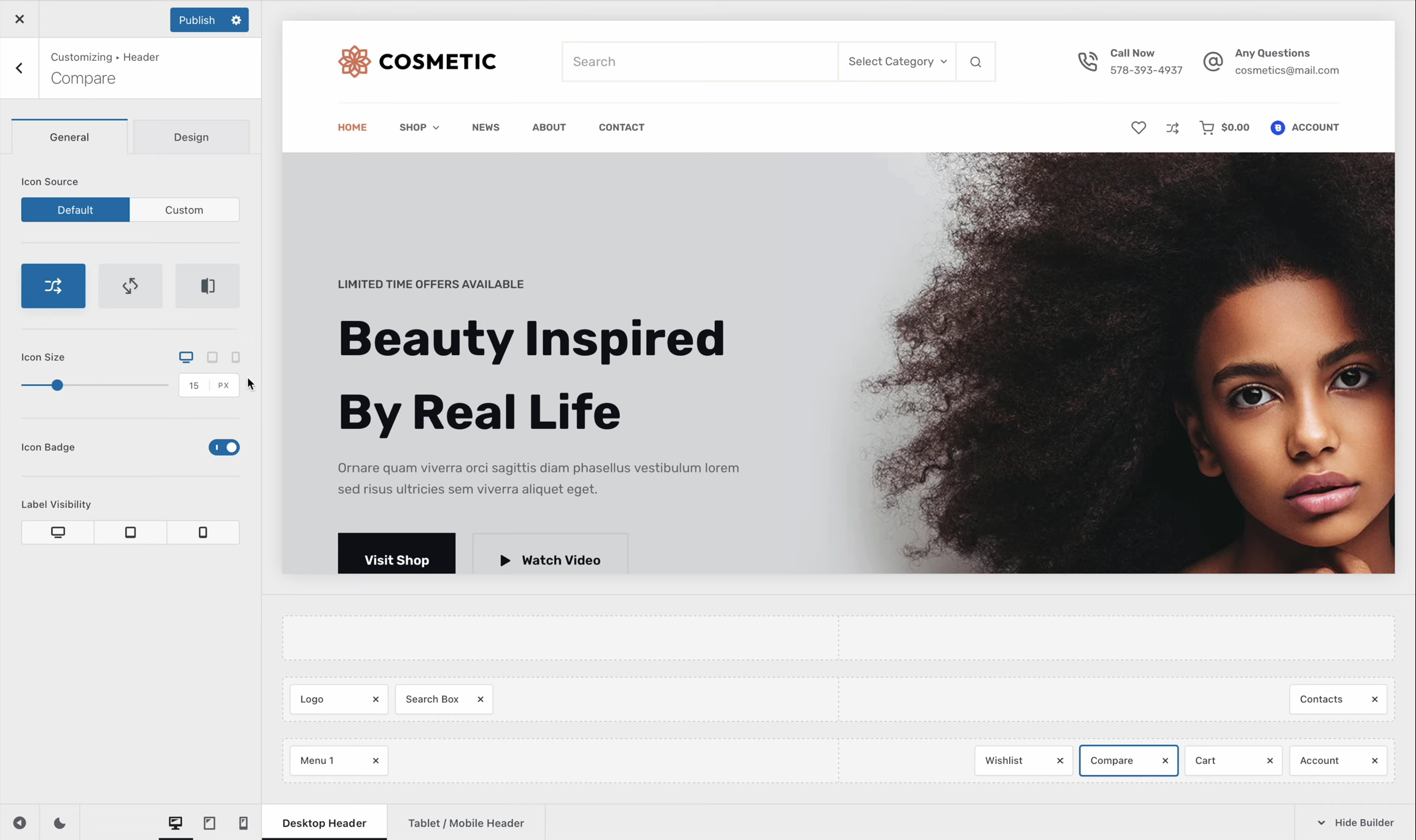 Imagen [5] - Cómo mejorar la eficiencia de un sitio web de comercio electrónico con la función de comparación de productos en Blocksy 2