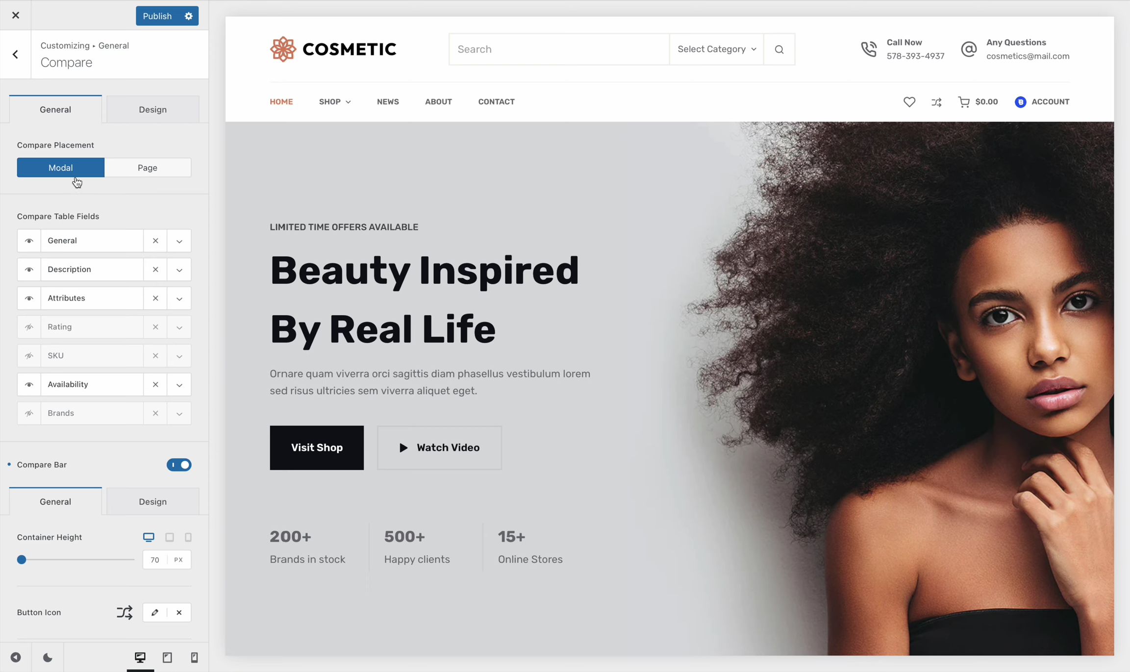 Imagen [6] - Cómo mejorar la eficiencia de un sitio web de comercio electrónico con la función de comparación de productos en Blocksy 2