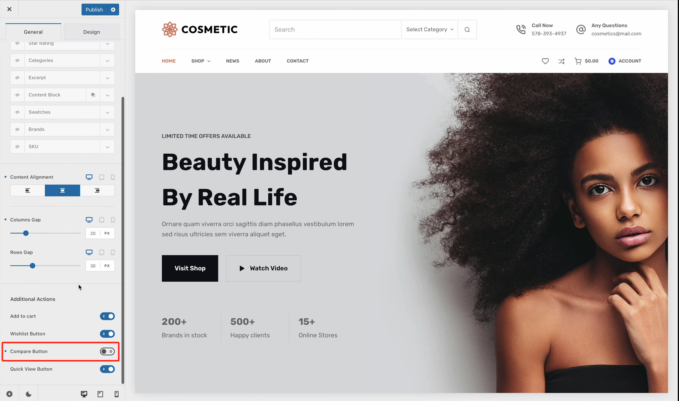 Imagen [8] - Cómo mejorar la eficiencia de un sitio web de comercio electrónico con la función de comparación de productos en Blocksy 2