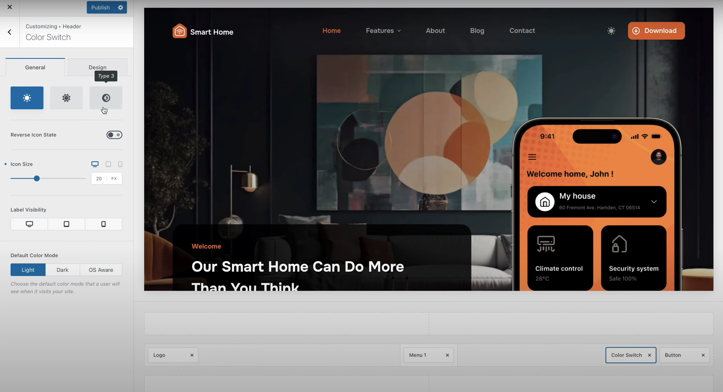 图片[6]-如何在 Blocksy 2 中启用和配置颜色模式切换器