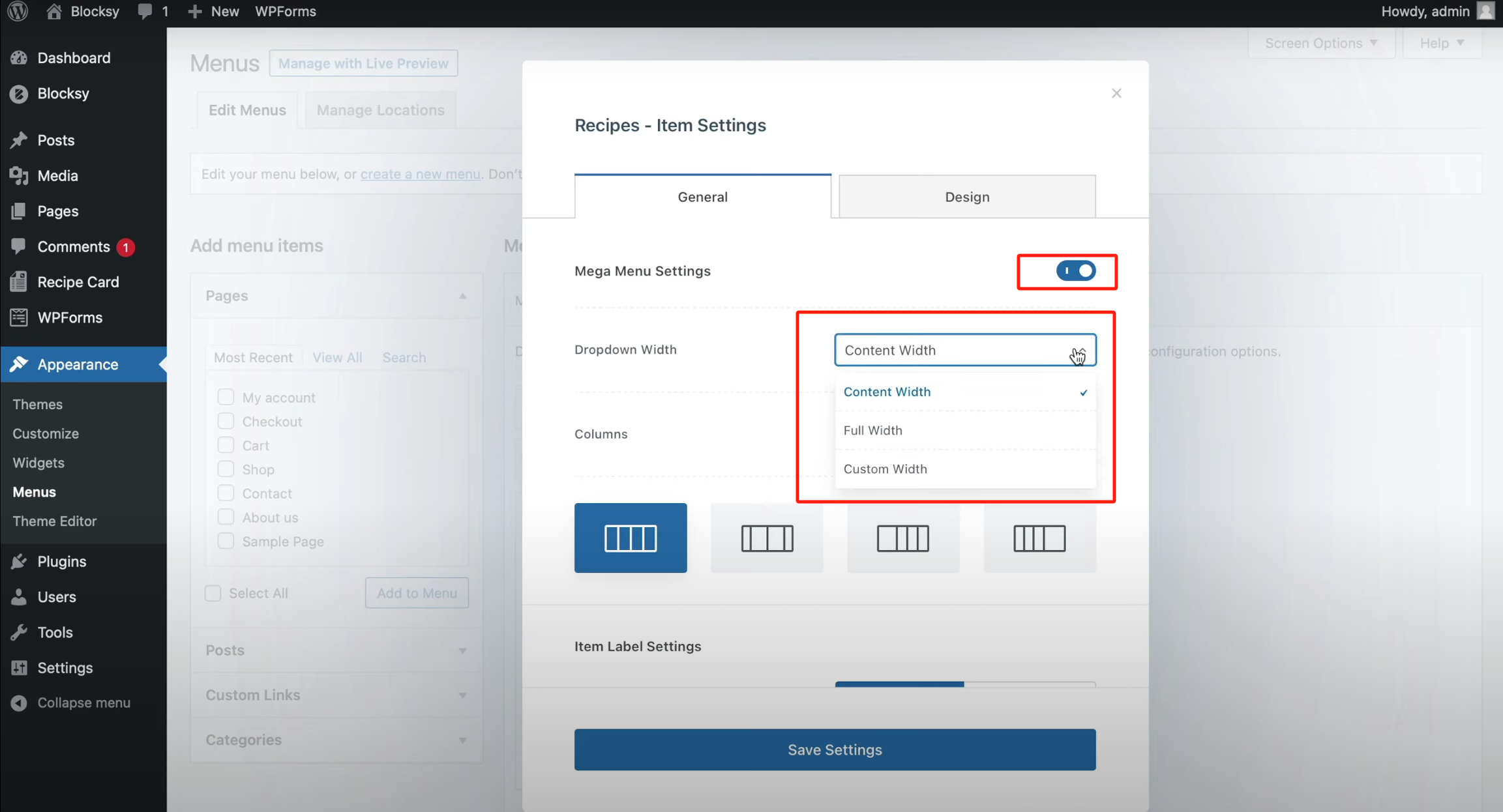 Image [4]-Tutoriel de menu avancé Blocksy : Créer un menu de navigation interactif multi-colonnes sur WordPress