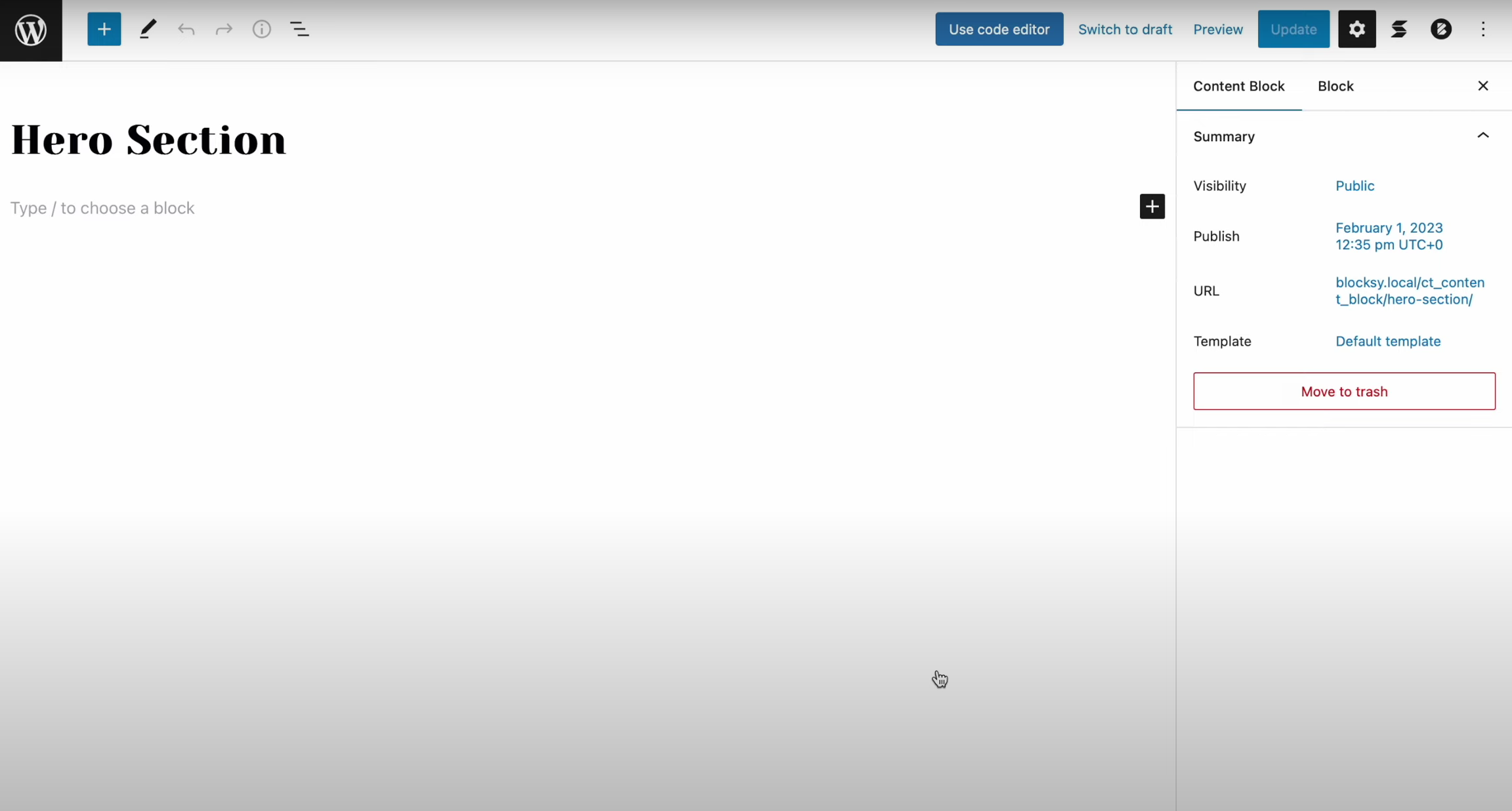 Image [3]-Tutoriel Blocksy : Utiliser les blocs de contenu pour personnaliser les blocs héros et remplacer les modèles d'articles