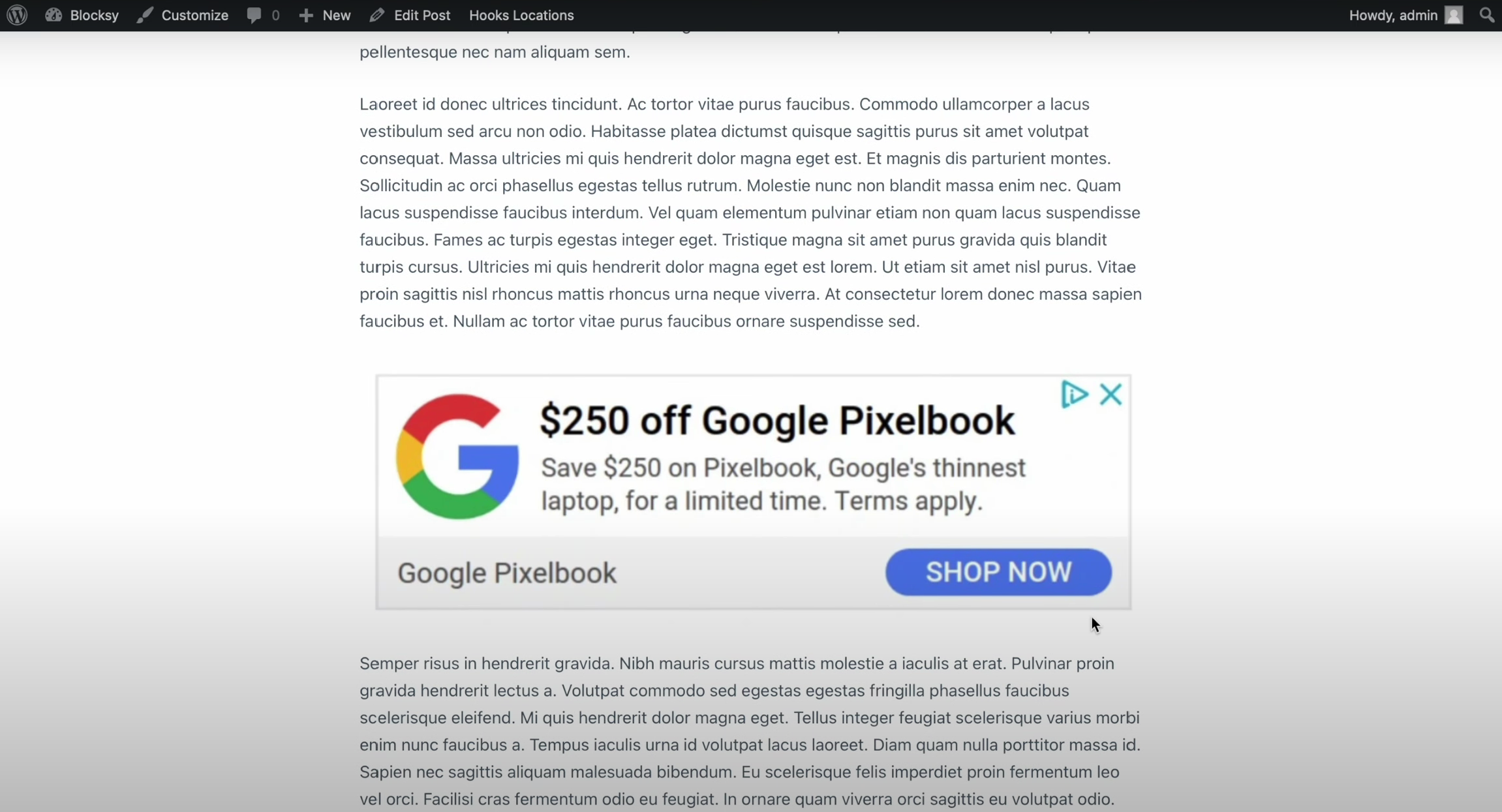 Image [13] - Blocksy Pro Content Block Hands-On: The Complete Method for Efficiently Inserting Ads on WordPress Websites