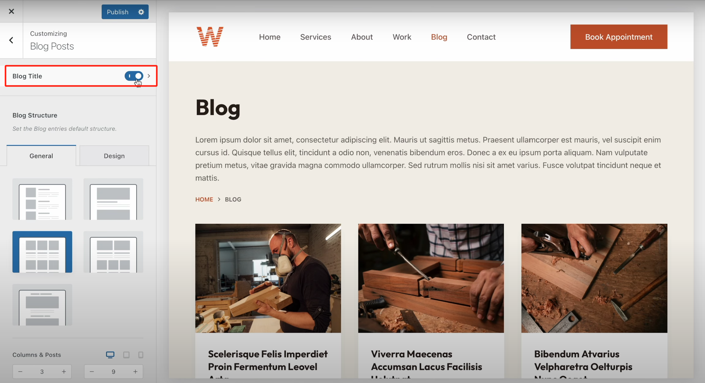 图片[4]-Blocksy 主题博客归档页设置教程：打造专业文章列表与滚动展示效果