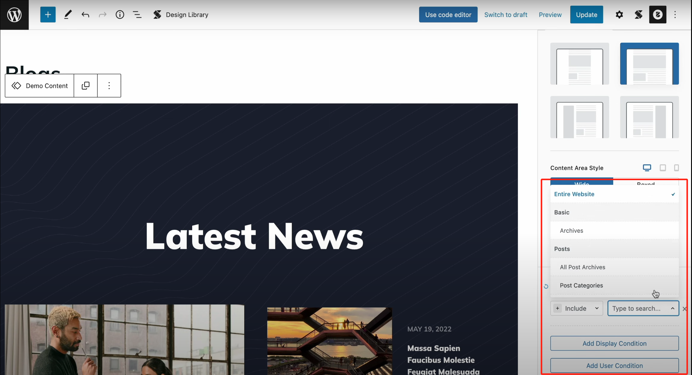 图片[12]-Blocksy 教程：使用 Content Blocks 创建自定义归档模板