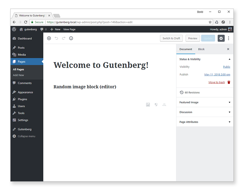 Gutenberg生成的代码