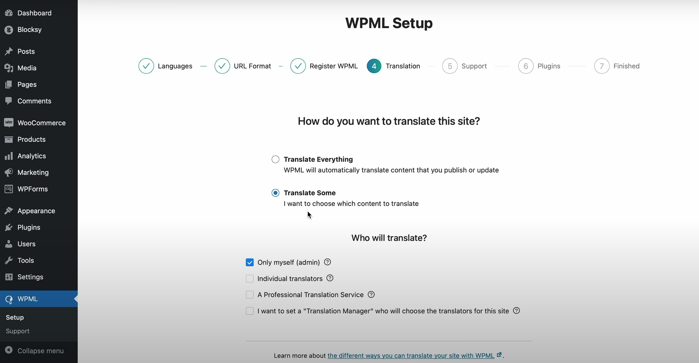 Image [6] - Tutoriel multilingue sur le thème Blocksy : Construire rapidement des sites web multilingues avec WPML