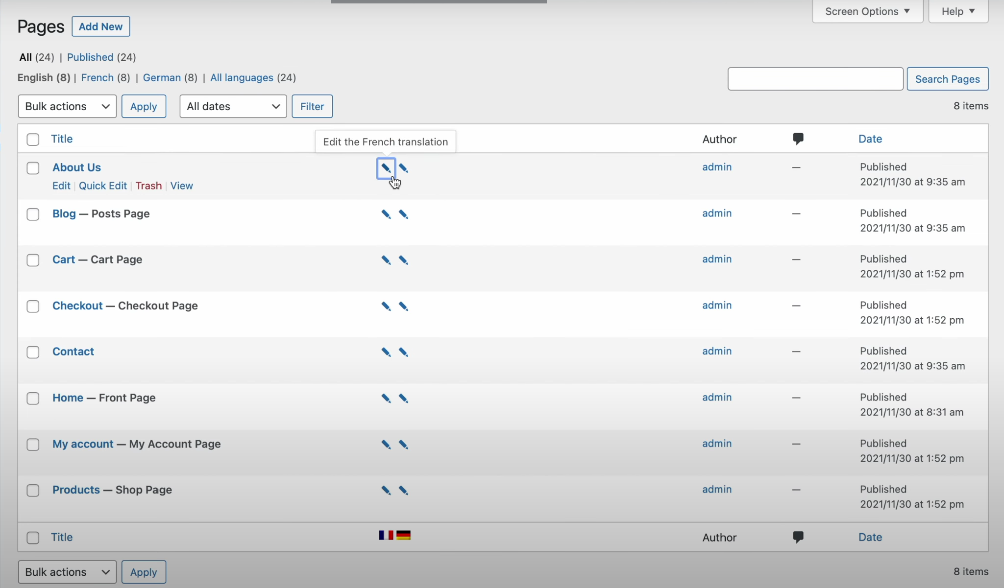 Image [11] - Tutoriel multilingue sur le thème Blocksy : Construire rapidement des sites web multilingues avec WPML