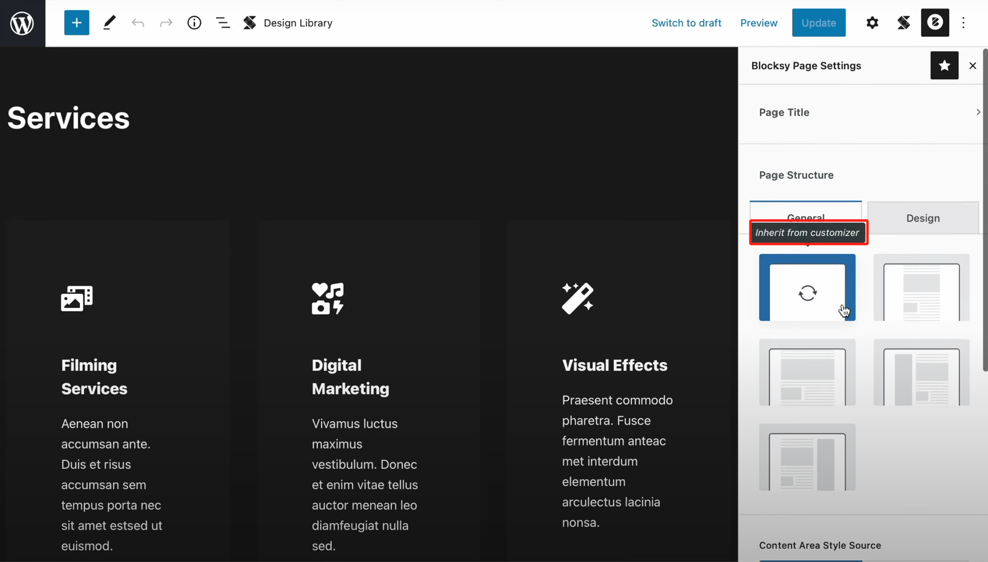 Image [7] - Blocksy Gutenberg Page Setup Guide : Créer des mises en page uniques de style indépendant