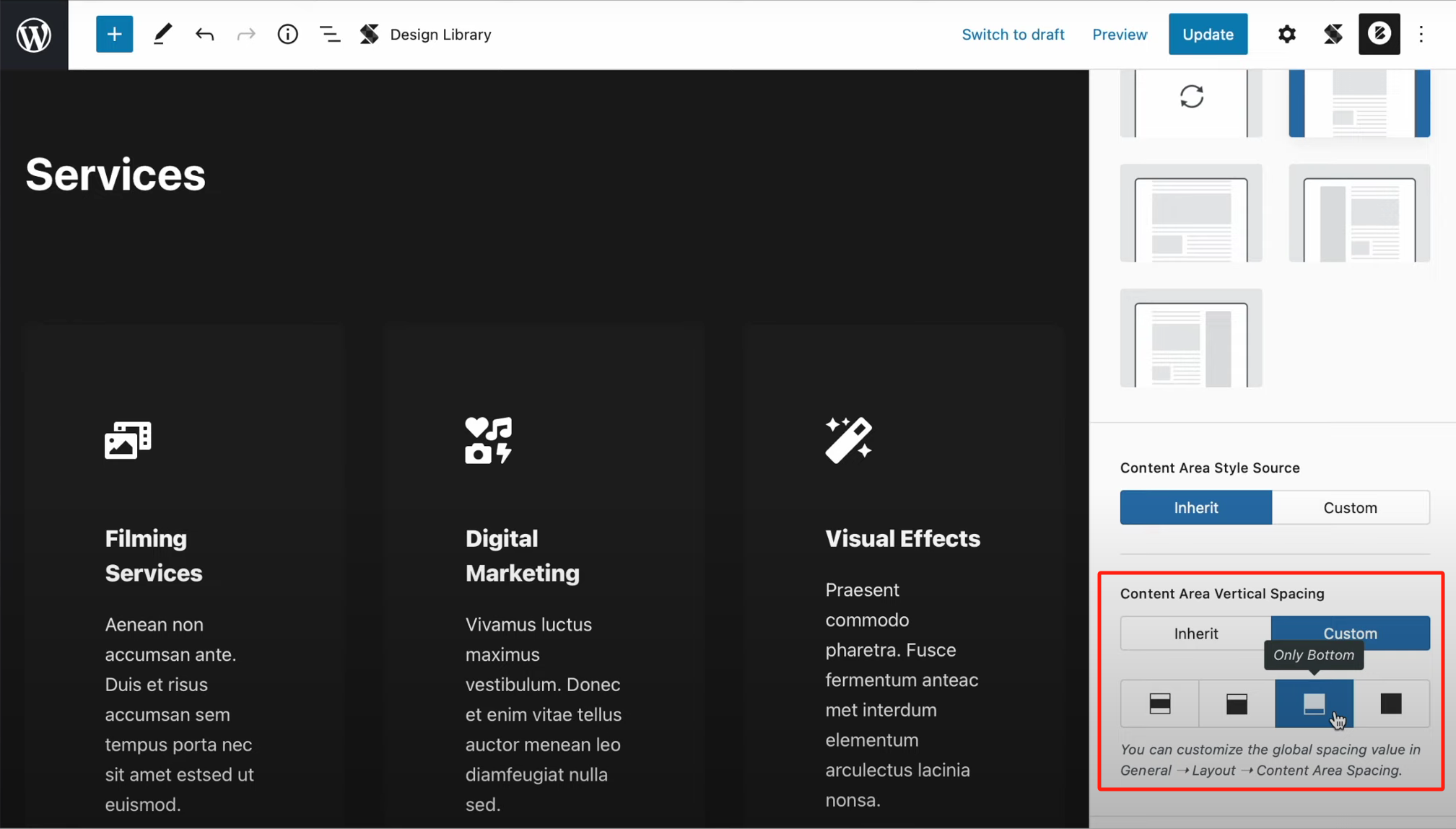 Image [10] - Blocksy Gutenberg Page Setup Guide : Créer des mises en page uniques de style indépendant