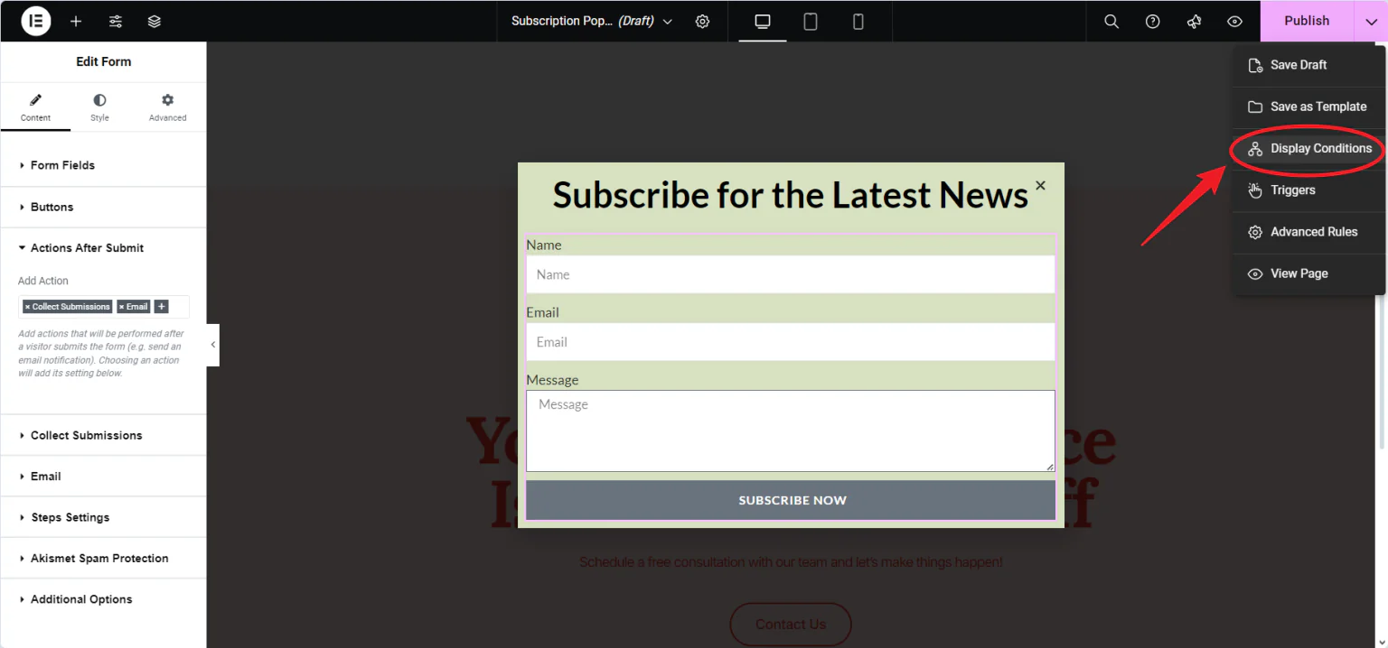 图片[10]-Elementor 点击触发订阅弹窗教程：完整设置与实用技巧