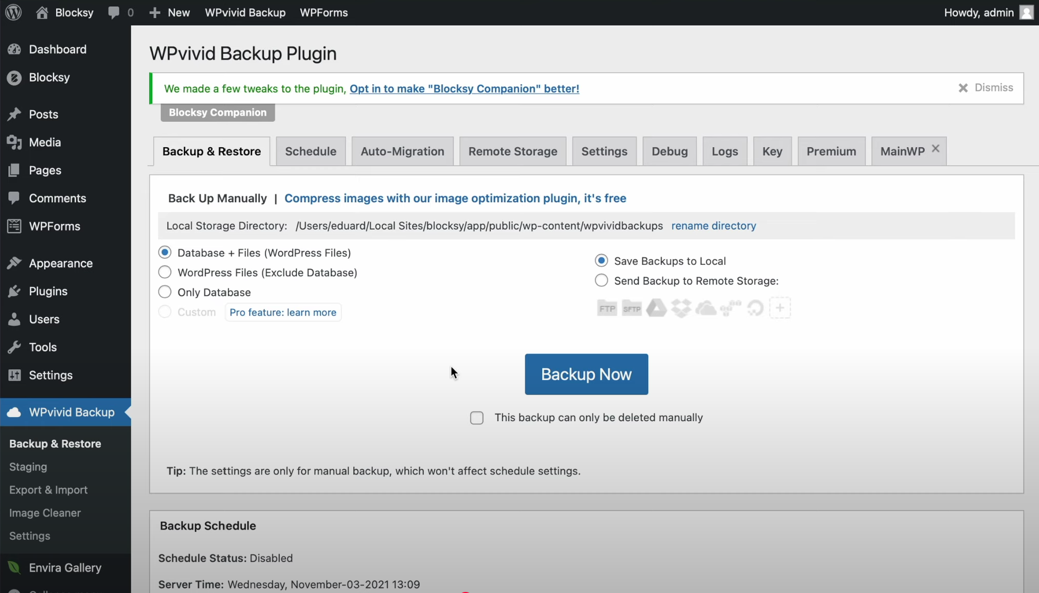 画像[4]-WordPressウェブサイトのバックアップとリストアガイド：WPvividプラグインでワンクリックスナップショット