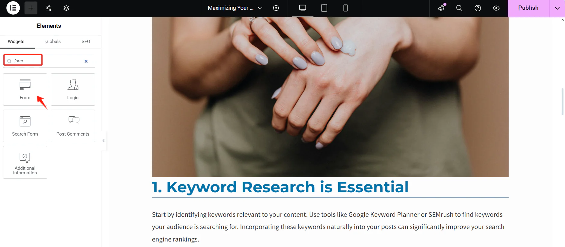 图片[6]-Elementor网页编辑器的常见功能解析：提升网站设计效率